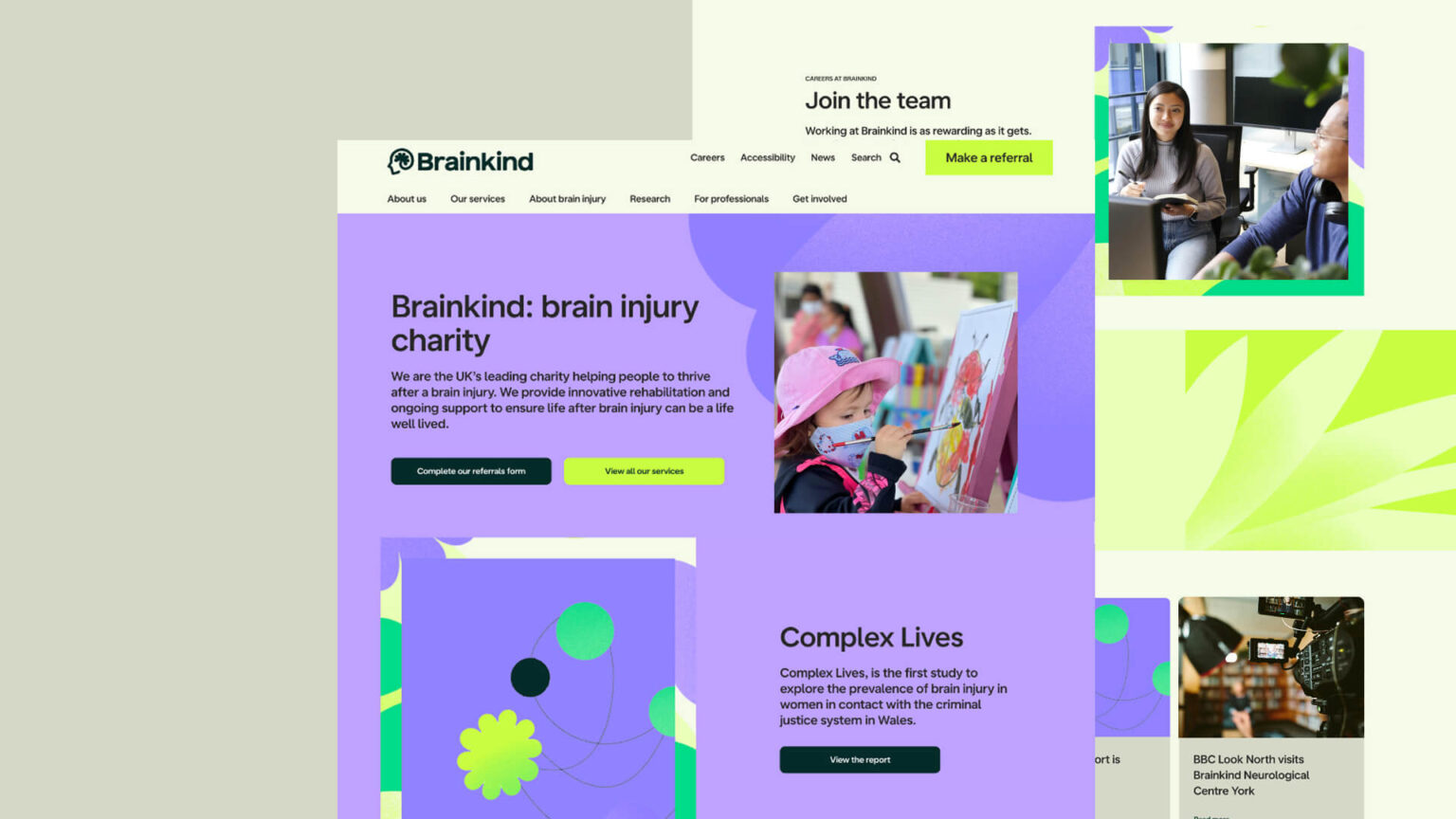 Brainkind - Charity website and rebrand | Pixeled Eggs